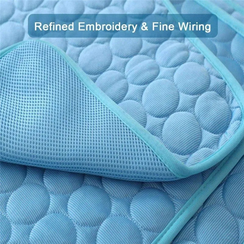 Cooling Dog Mat – Breathable Summer Pet Pad for Cats & Dogs, Washable & Portable