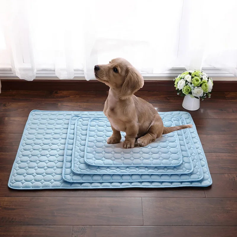 Cooling Dog Mat – Breathable Summer Pet Pad for Cats & Dogs, Washable & Portable