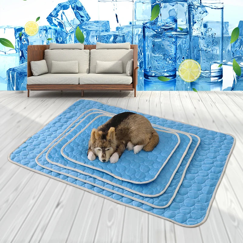 Cooling Dog Mat – Breathable Summer Pet Pad for Cats & Dogs, Washable & Portable