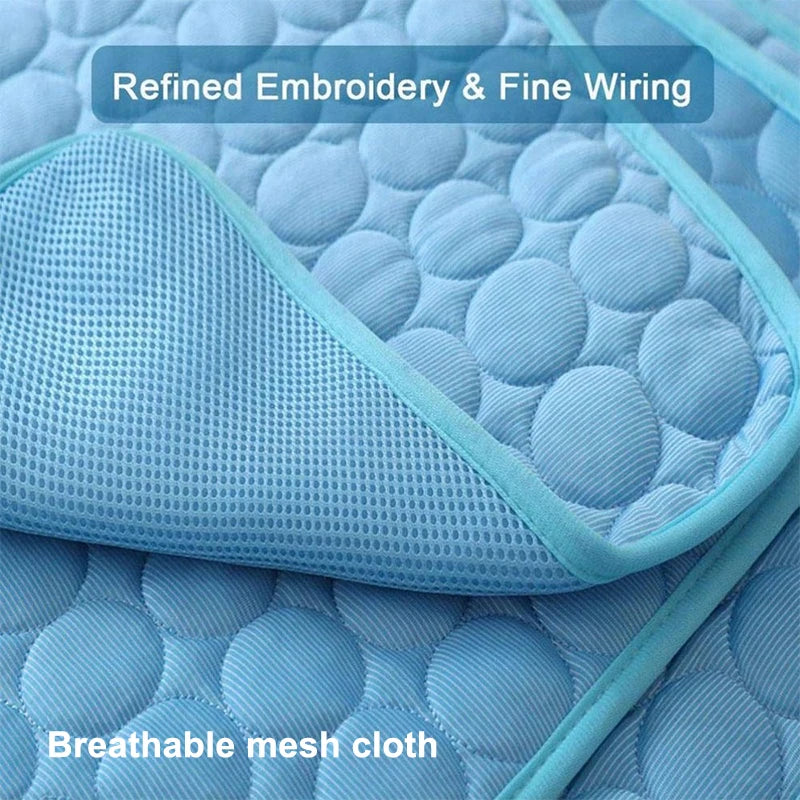 Cooling Dog Mat – Breathable Summer Pet Pad for Cats & Dogs, Washable & Portable