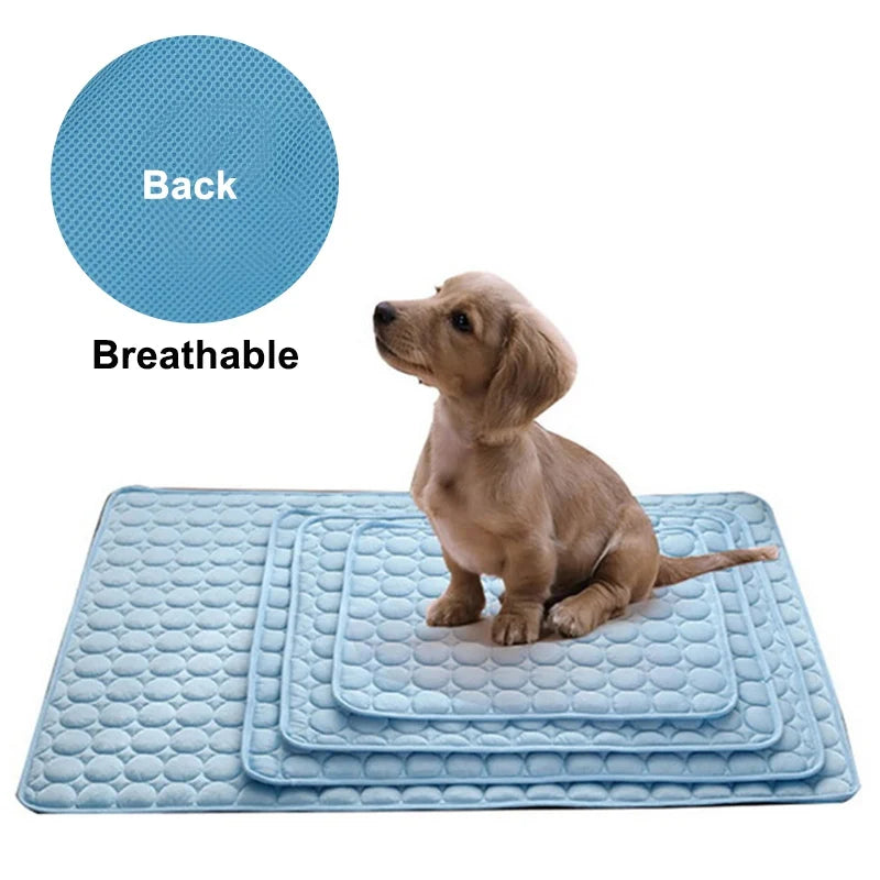 Cooling Dog Mat – Breathable Summer Pet Pad for Cats & Dogs, Washable & Portable