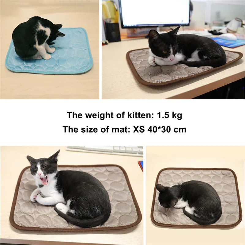 Cooling Dog Mat – Breathable Summer Pet Pad for Cats & Dogs, Washable & Portable