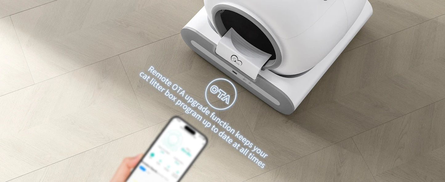 Smart Self-Cleaning Cat Litter Box – App-Controlled Automatic Litter