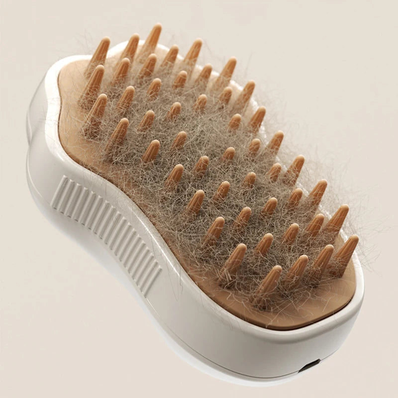 Steamy Pet Dog Brush- Electric Spray