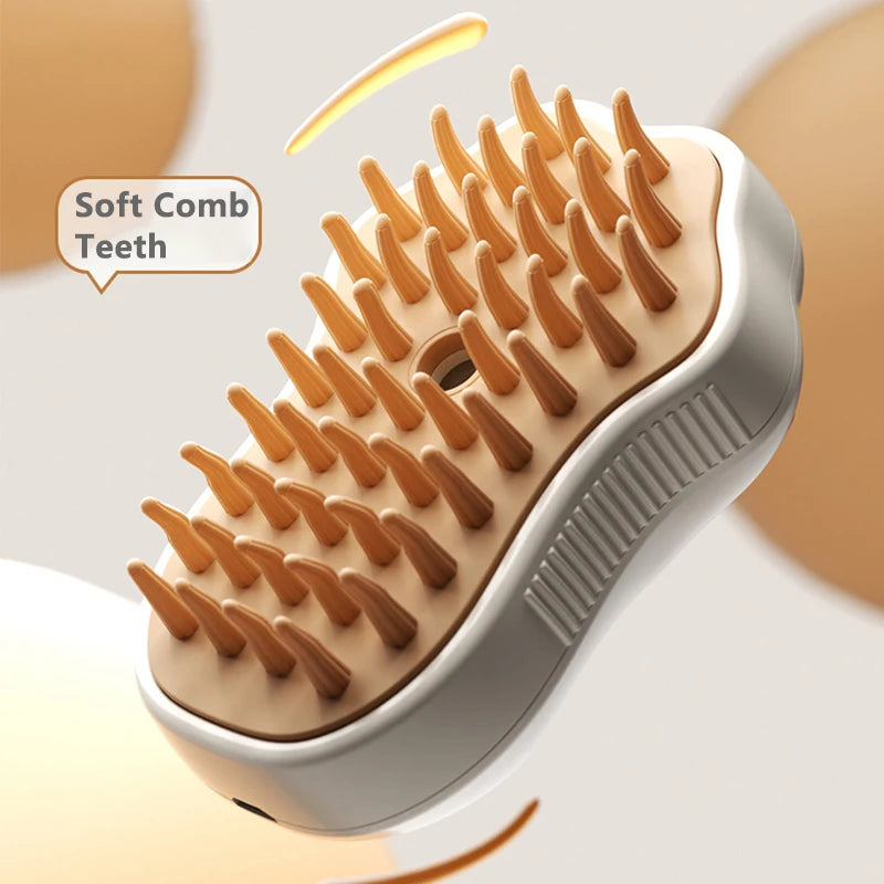 Steamy Pet Dog Brush- Electric Spray