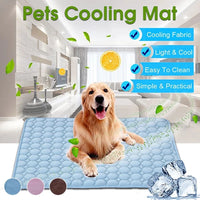 Cooling Dog Mat – Breathable Summer Pet Pad for Cats & Dogs, Washable & Portable