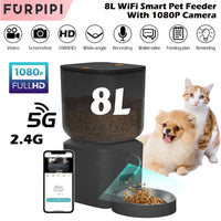 8L Smart Automatic Pet Feeder – HD Camera, Voice Control & App