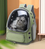Transparent Pet Backpack – Breathable Travel Bag for Cats & Small Dogs