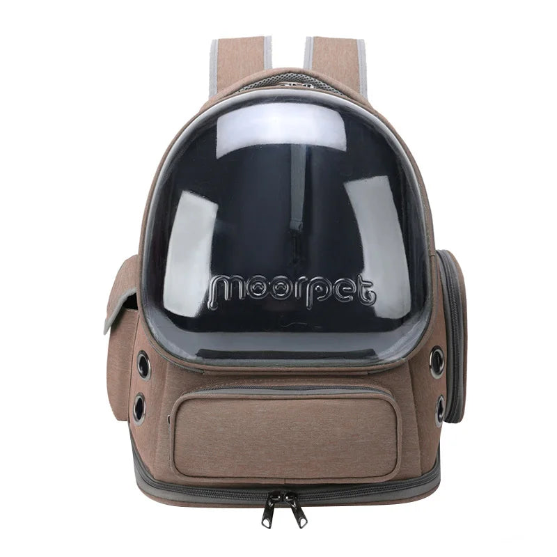 Transparent Pet Backpack – Breathable Travel Bag for Cats & Small Dogs