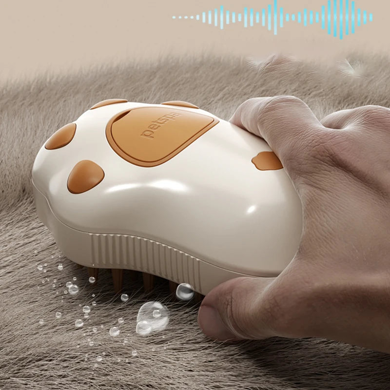Steamy Pet Dog Brush- Electric Spray