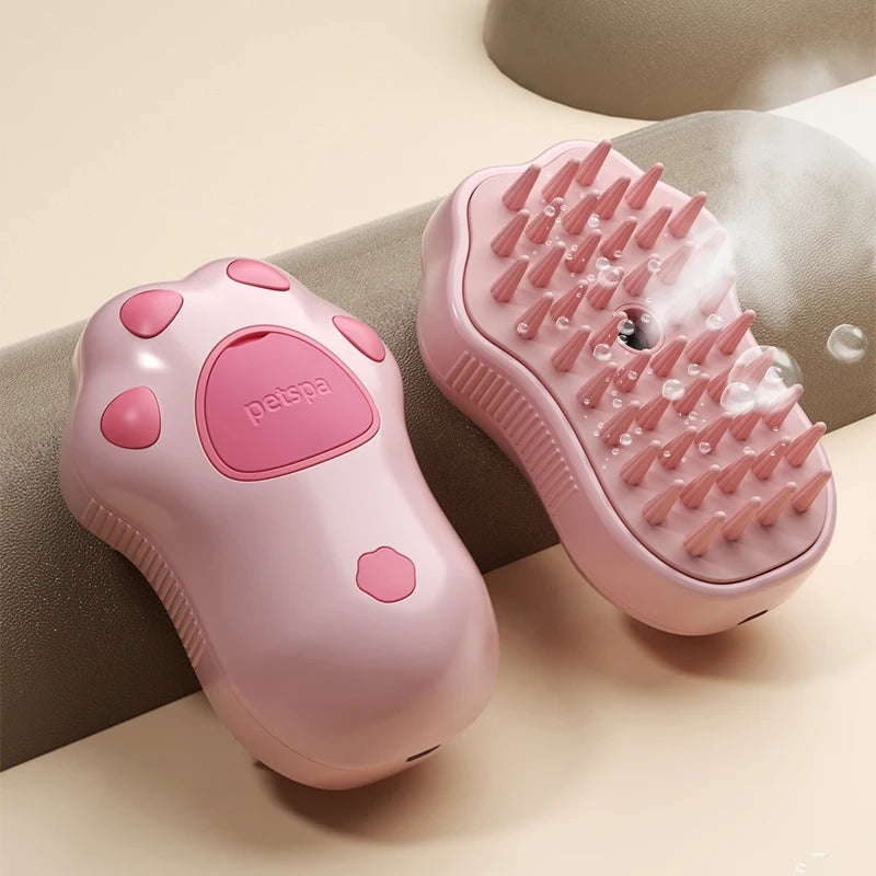 Steamy Pet Dog Brush- Electric Spray
