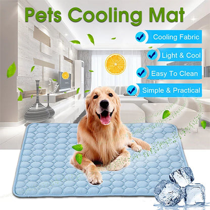 Cooling Dog Mat – Breathable Summer Pet Pad for Cats & Dogs, Washable & Portable