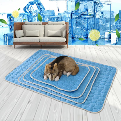 Cooling Dog Mat – Breathable Summer Pet Pad for Cats & Dogs, Washable & Portable