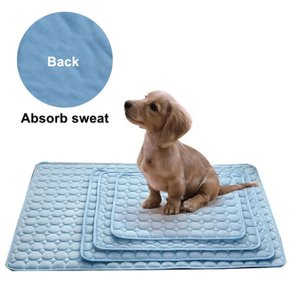 Cooling Dog Mat – Breathable Summer Pet Pad for Cats & Dogs, Washable & Portable