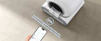 Smart Self-Cleaning Cat Litter Box – App-Controlled Automatic Litter