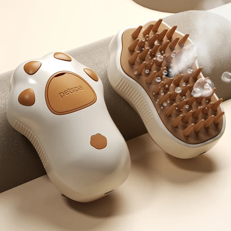 Steamy Pet Dog Brush- Electric Spray