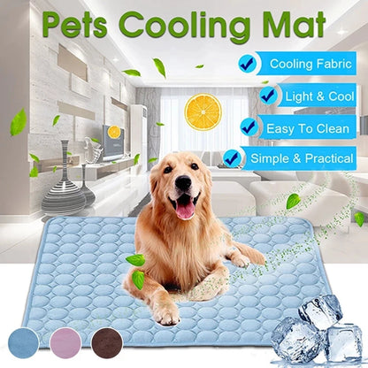 Cooling Dog Mat – Breathable Summer Pet Pad for Cats & Dogs, Washable & Portable