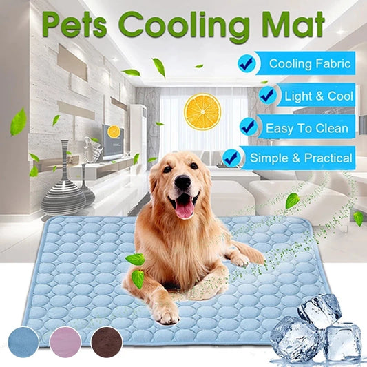 Cooling Dog Mat – Breathable Summer Pet Pad for Cats & Dogs, Washable & Portable