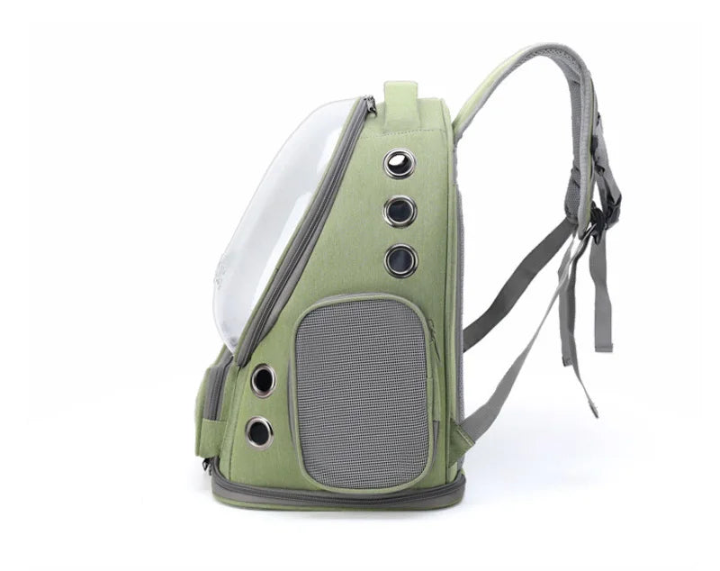 Transparent Pet Backpack – Breathable Travel Bag for Cats & Small Dogs