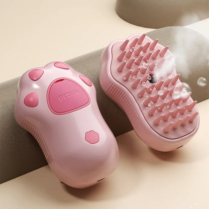 Steamy Pet Dog Brush- Electric Spray